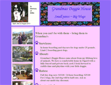 Tablet Screenshot of grandmasdoggiehouse.com